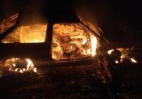 На Одещині згоріла автівка чоловіків, які незаконно вирубували ліс