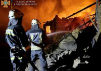 Рятувальники Одещини ліквідували пожежу, яка виникла внаслідок ворожого ракетного обстрілу