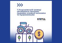 У Роздільнянській громаді обговорюють програму підтримки аграрної економіки та підприємництва У Роздільнянській громаді обговорюють програму підтримки аграрної економіки та підприємництва